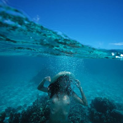 Série photos sous l'eau made in Tahiti. © Loïc Dorez